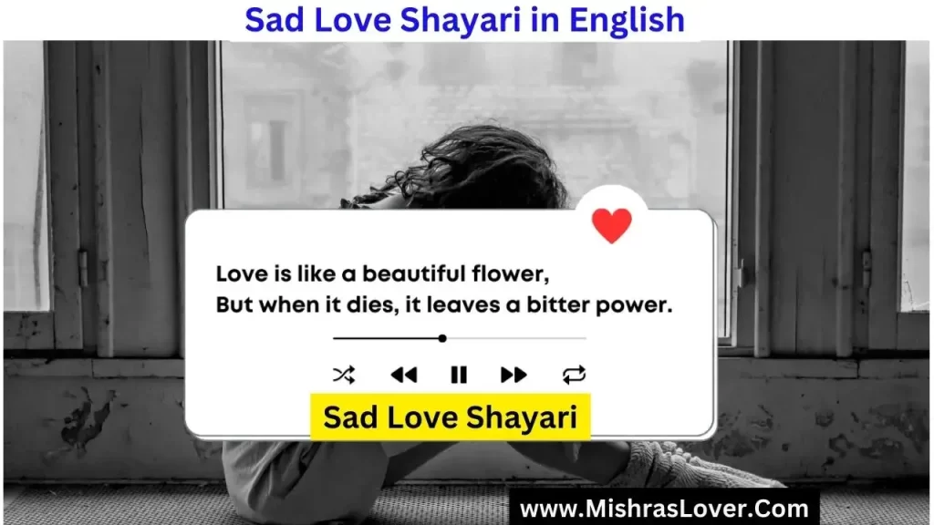 Sad Love Shayari English