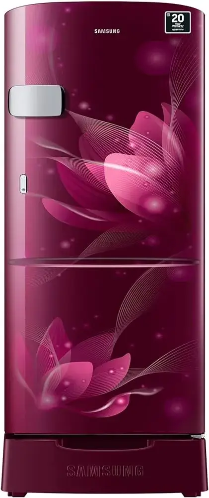 Samsung 192 L 3 star Inverter Direct Cool Single Door Refrigerator (RR20A1Z2YR8HL, Saffron Red)