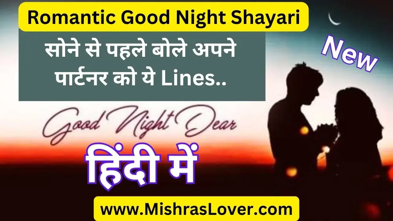 Romantic good night shayari